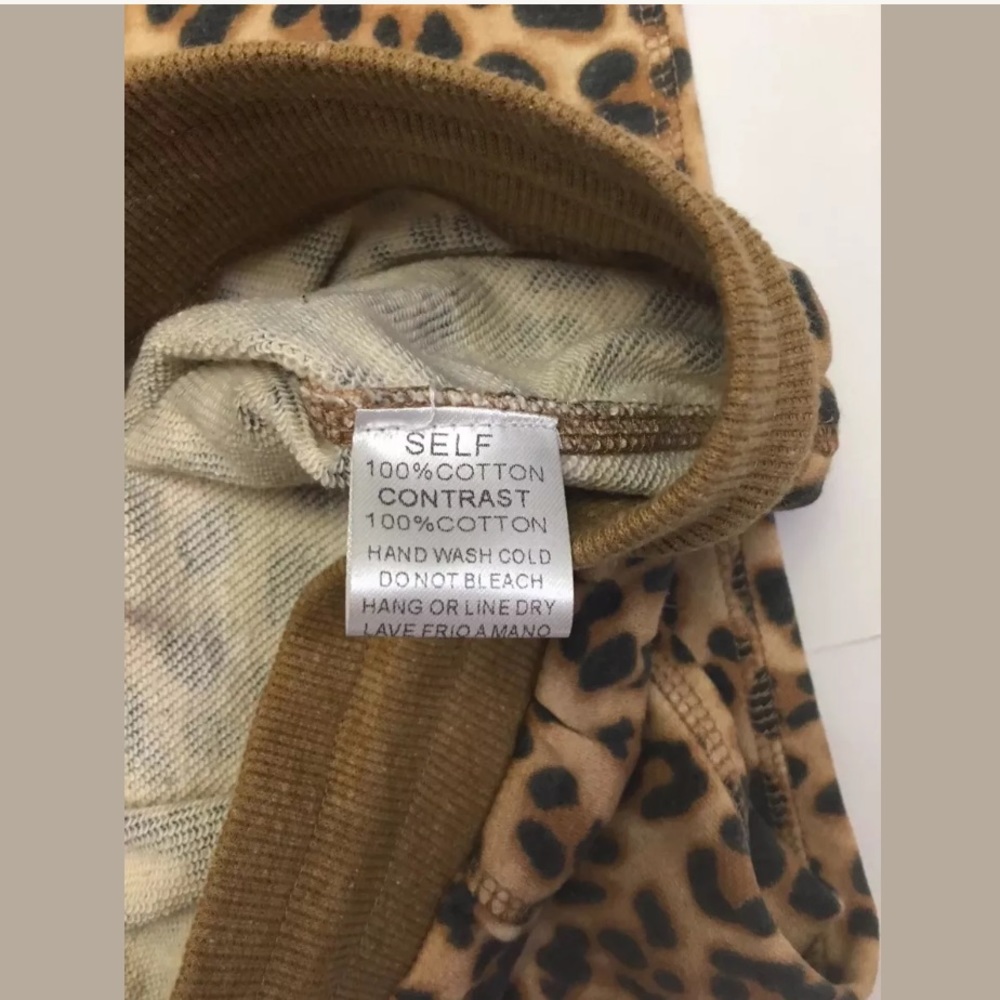 Easel Animal Print Joggers In Camel - Picture 7 of 8